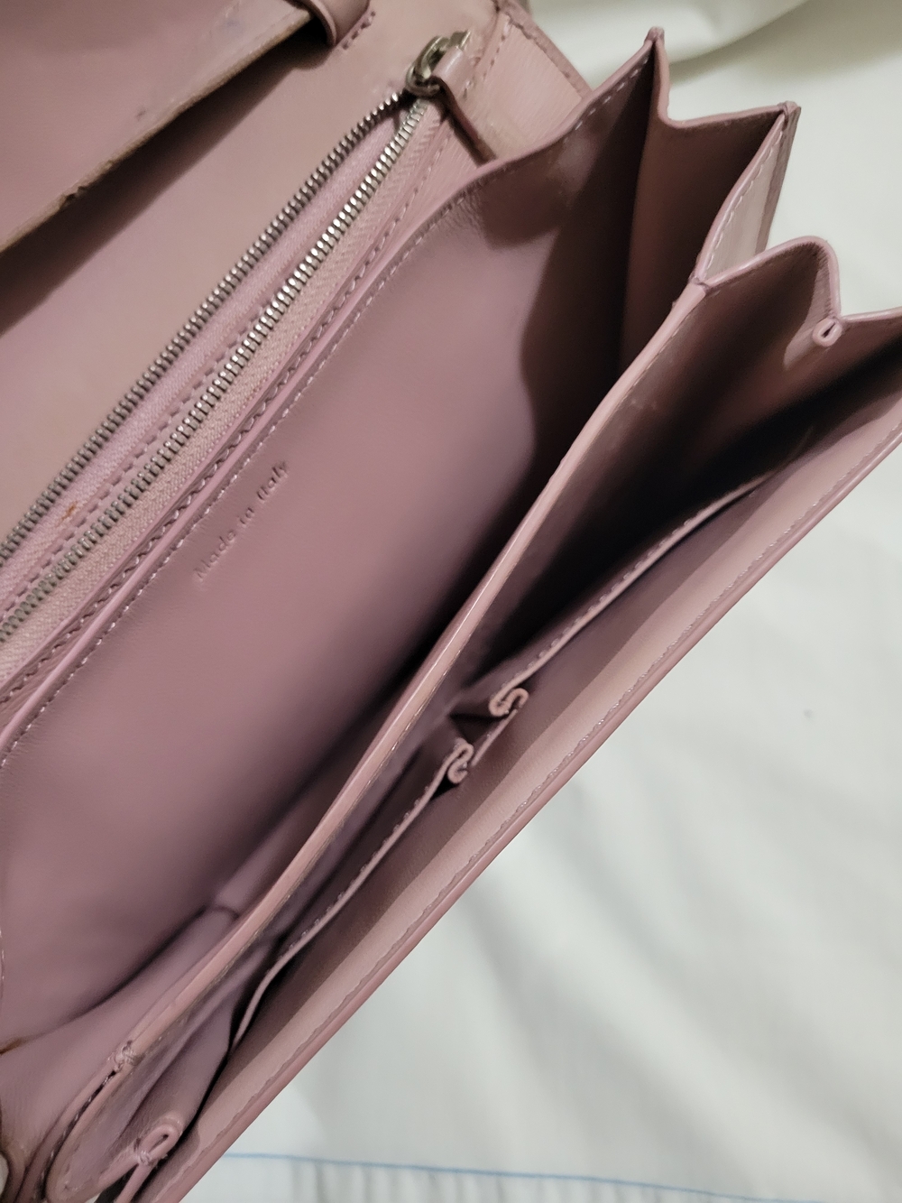 PROJECT PROJECT. Pink CELINE Leather  Crossbody Bag. Last Pictures Shows Flaws. - Picture 6 of 9